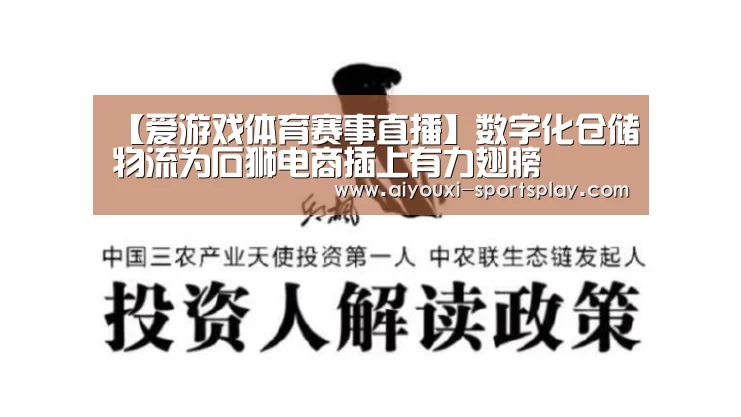 【爱游戏体育赛事直播】数字化仓储物流为石狮电商插上有力翅膀(图1) 爱游戏体育APP